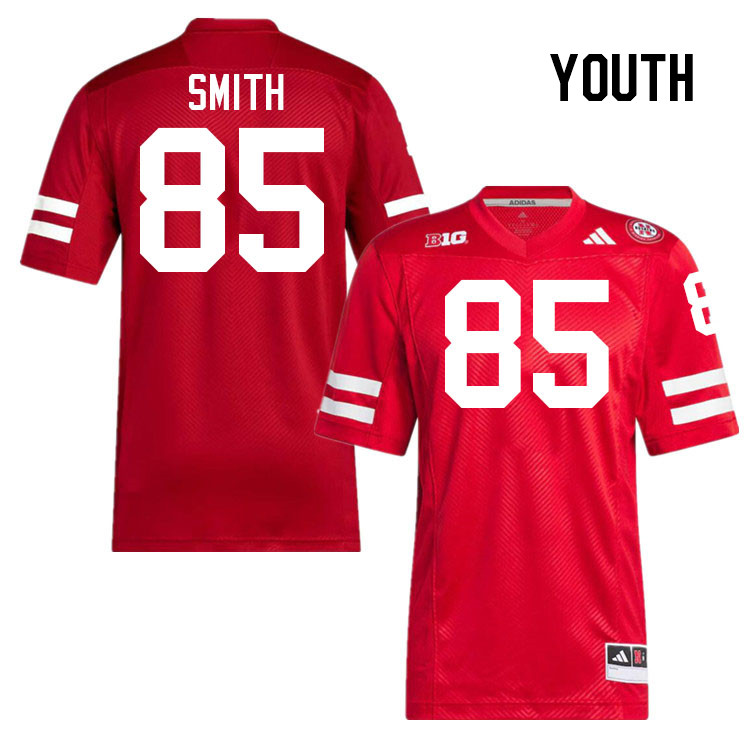 Youth #85 Keelan Smith Nebraska Cornhuskers College Football Jerseys Stitched Sale-Scarlet